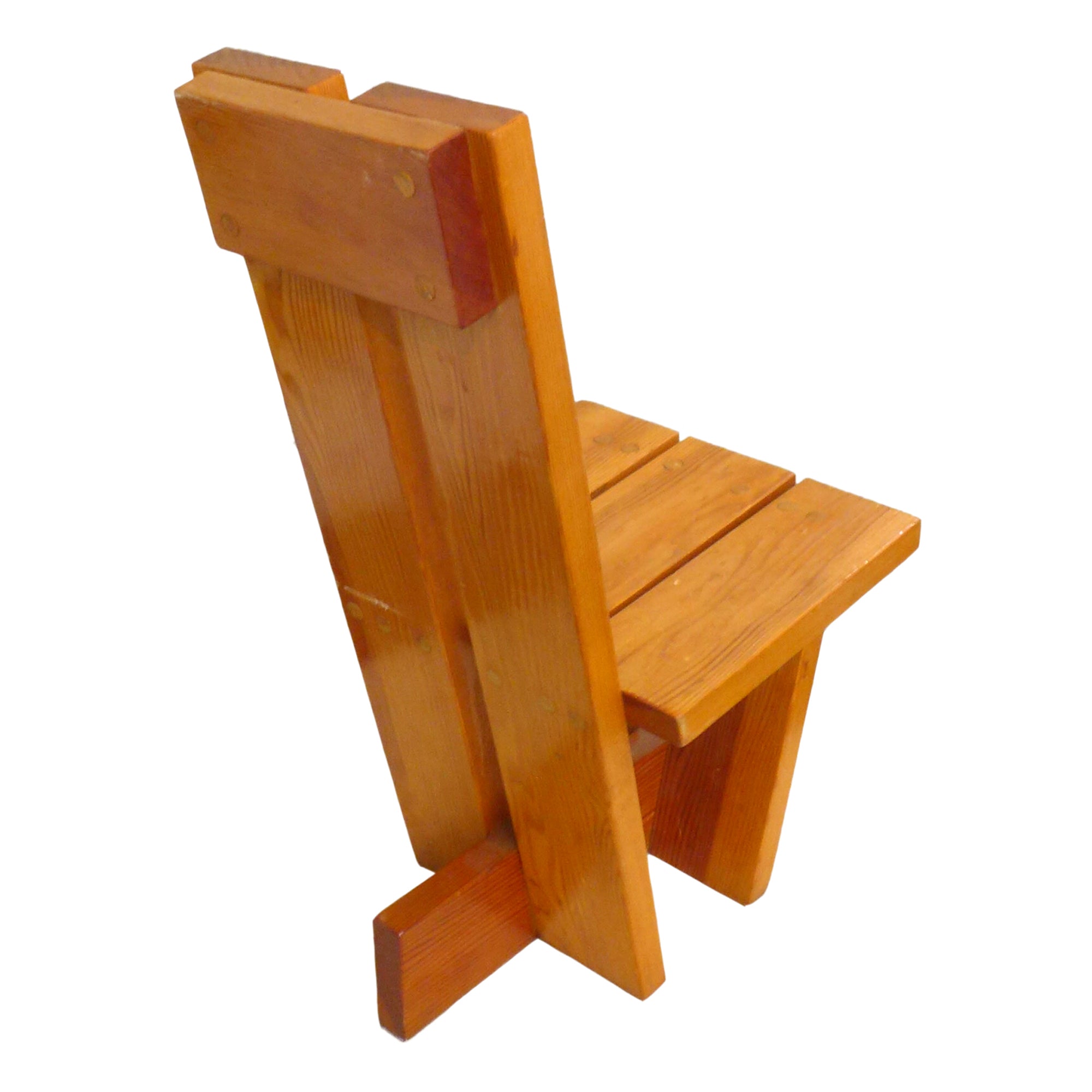 Constructivist Wood Side Chair