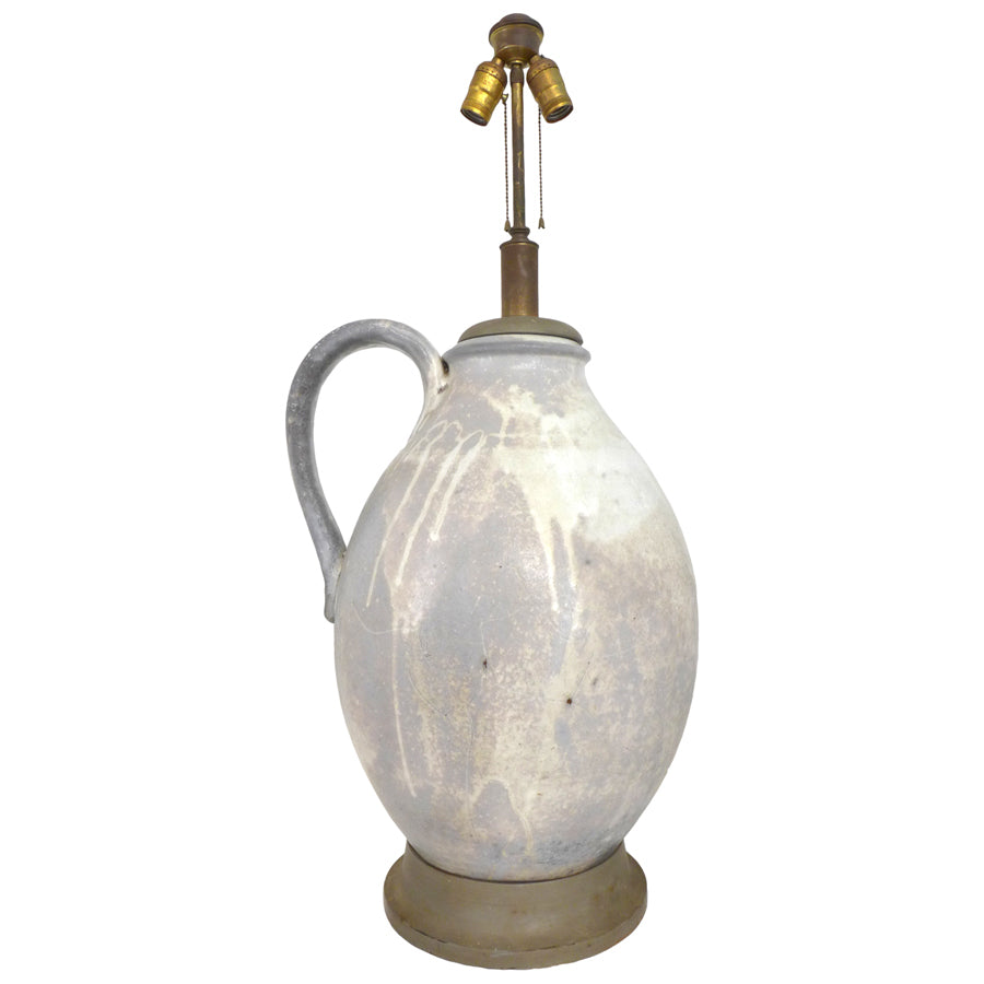 Large Glazed Ceramic Vessel Table Lamp
