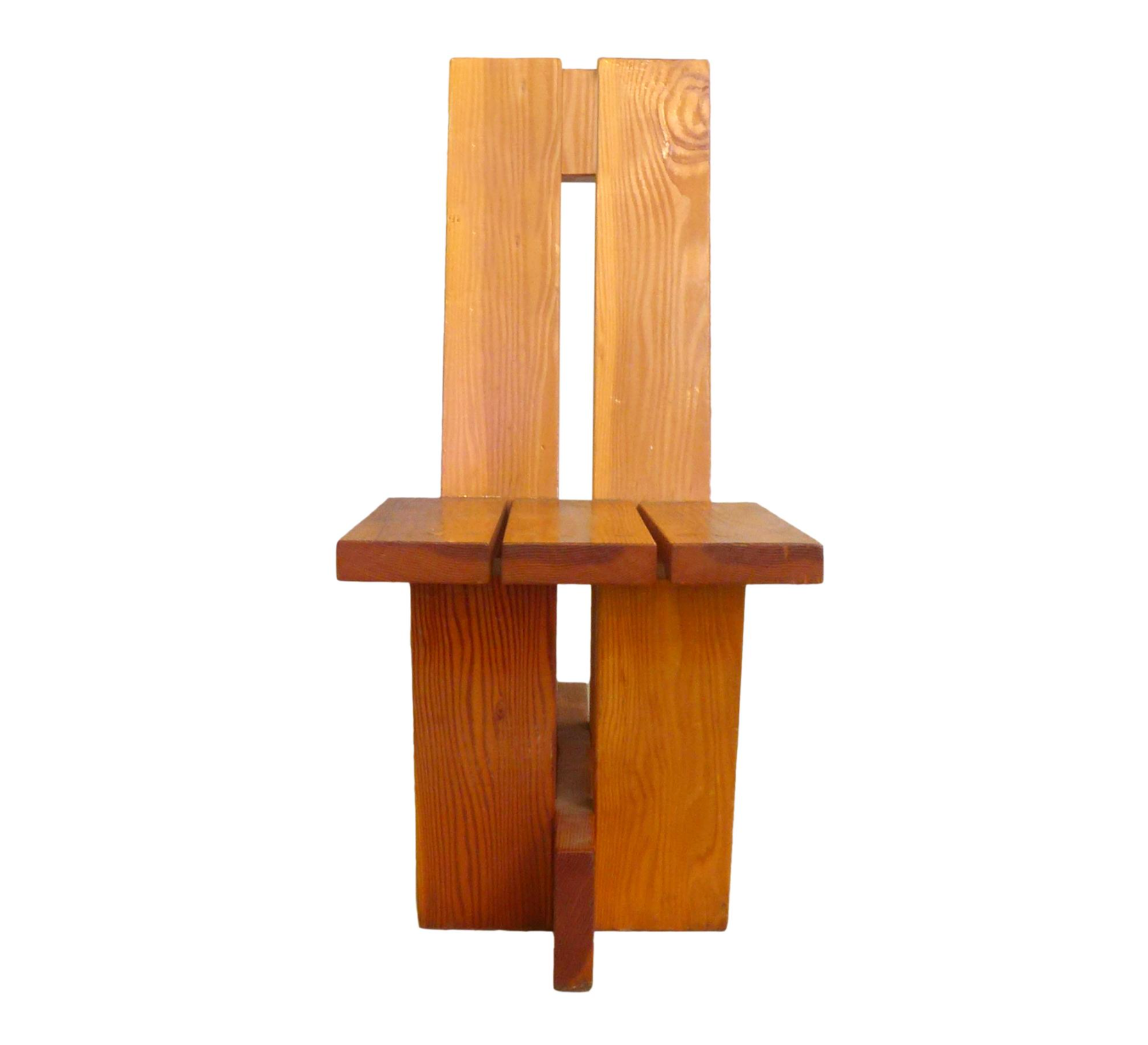 Constructivist Wood Side Chair